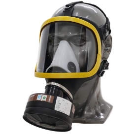 Men Army Show Max gas mask Black-Yellow