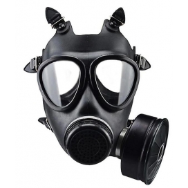Men Army Komplet Ademgasmasker Zwart