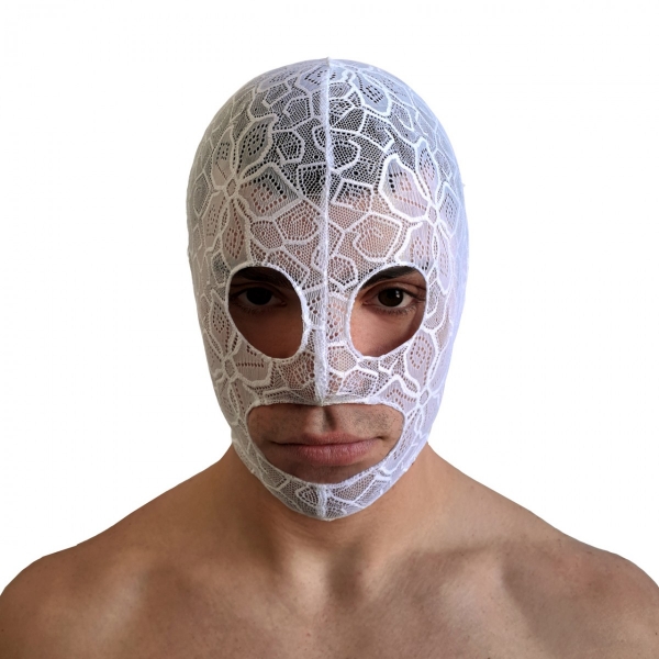 Flowery White balaclava