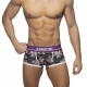 Boxer Violet Flowers Black-Violet