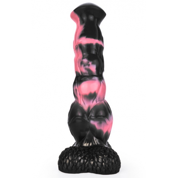 Consolador Animal Arhulf 21 x 6cm Negro-Rosa