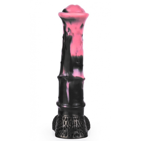 Dildo Animal Ponulf 22 x 5,5cm Zwart-Roze