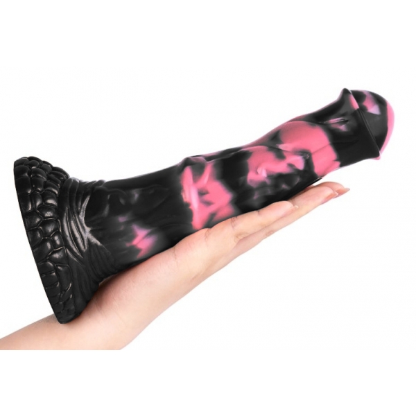 Dildo Pirulf 18 x 5cm Preto-Rosa