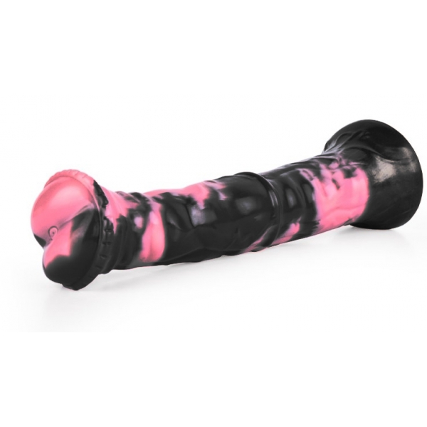 Dildo animale Ragulf 26 x 5,5 cm nero-rosa