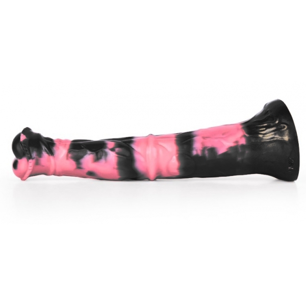 Consolador Ragulf Animal 26 x 5.5cm Negro-Rosa