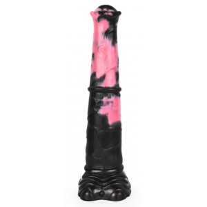 Bad Horse Dildo Hulf 24 x 5cm Black-Pink