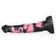 Hulf Dildo 24 x 5cm Schwarz-Rosa