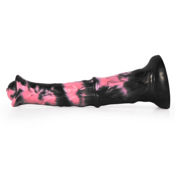 Exulf Animal Dildo 26 x 6cm Schwarz-Rosa