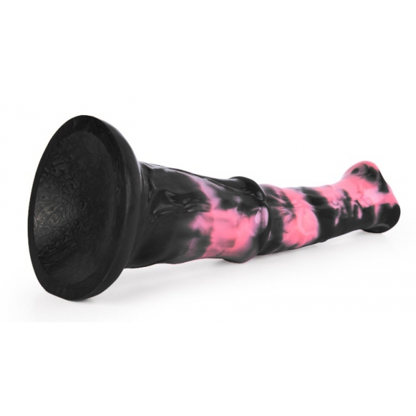 Dildo Exulf Animal 26 x 6cm Preto-Rosa