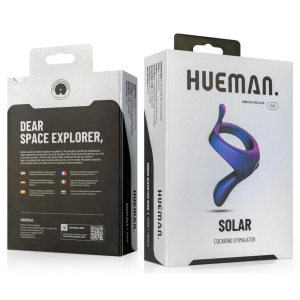 Cockring vibrant Solar Hueman - Diamètre 49mm