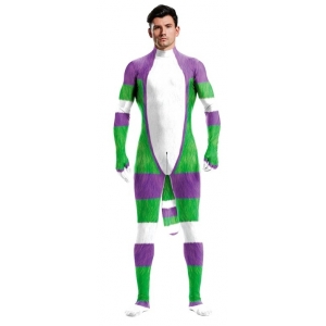 CosplayBoys Cartoon Cosplay Jumpsuit White-Green-Purple