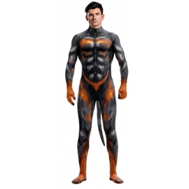 CosplayBoys Sexy Wolf Man Cosplay jumpsuit Zwart-Vuur