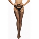 Fishnet Thigh High Suspender Stockings