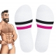 Chaussettes SLUT UNIVERSITY SneakXX Blanc-Rose