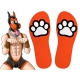 Paw Kinky Puppy Socken Orange