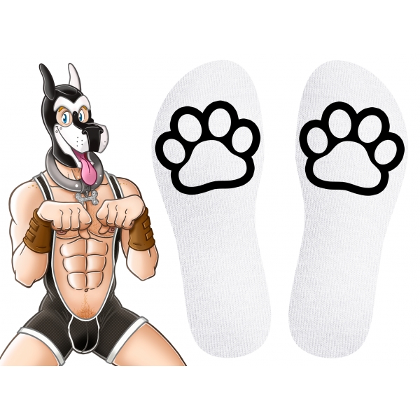 Paw Kinky Puppy Witte Sokken