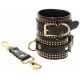 Studded Vogue Ankle Cuffs Black