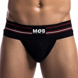 MOB Eroticwear Cintura larga per sospensori Nero