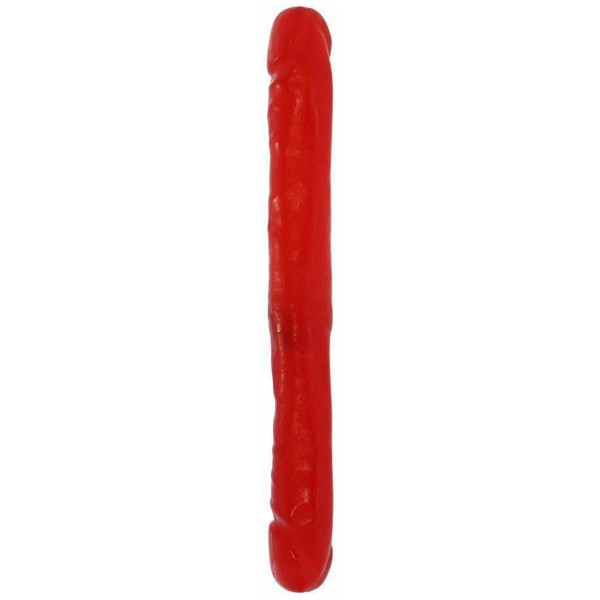 Dildo duplo vermelho 32 x 3,7 cm