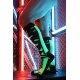 Neo Camo High Socks Preto-Verde Neon