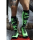 Hohe Socken Neo Camo Schwarz-Grün Neon