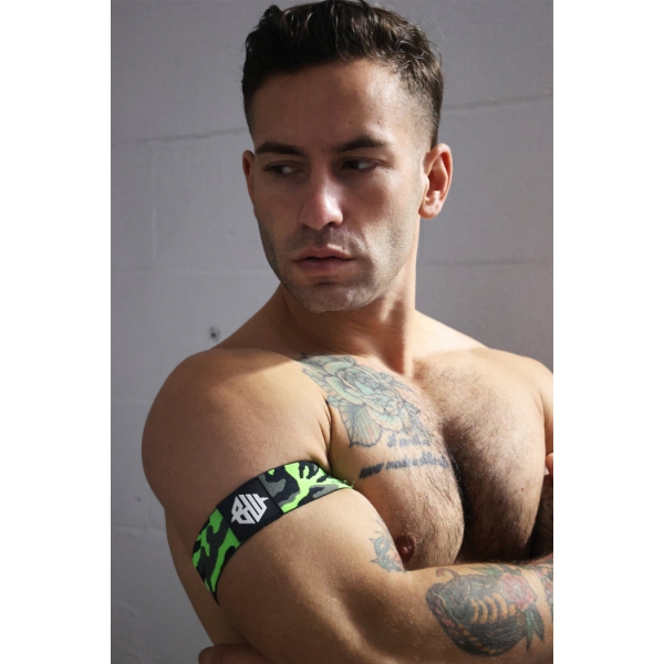 Neo Camo Zwart-Groen Neon Armbanden