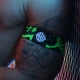 Neo Camo Black-Green Neon Armbands
