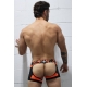 Boxer Bottomless Neo Camo Black-Orange Neon