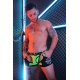 Boxer Bodemloos Neo Camo Zwart-Groen Neon