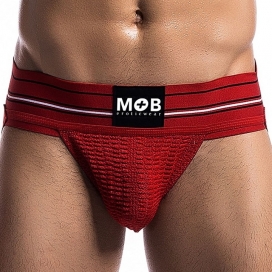 MOB Eroticwear Jockstrap Fetish Classic Rot