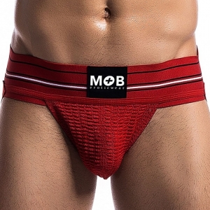 MOB Eroticwear Jockstrap Fetish Classic Rouge