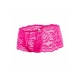 Rose Lace Boy Short Pink