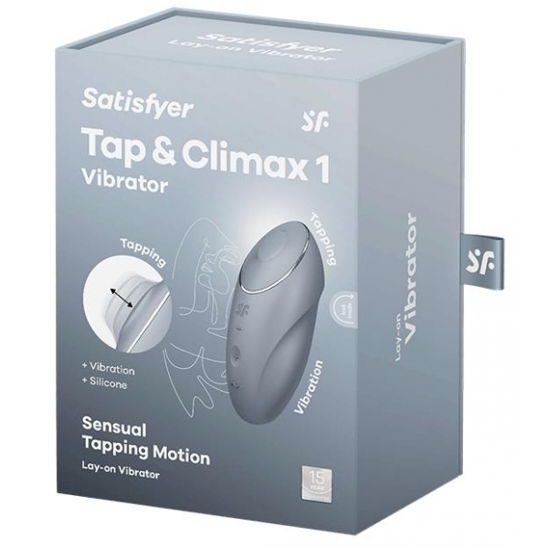 Stimolatore clitorideo Tap & Climax 1 Grigio chiaro