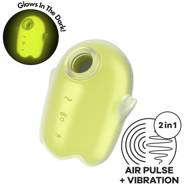 Glowing Ghost Clitoris Stimulator Yellow