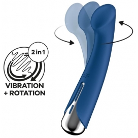 Satisfyer Stimulateur prostatique SPINNING G-SPOT 11 x 3.5cm Bleu