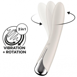 Satisfyer Spinning Vibe 1 Stimulator - 11 x 3cm Creme