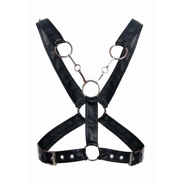 Cross Chain Harness Dngeon Black