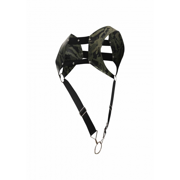 Top Cockring Harness Dngeon Camouflage