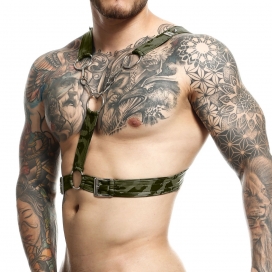 MOB Eroticwear Arnês de corrente cruzada Dngeon Camouflage