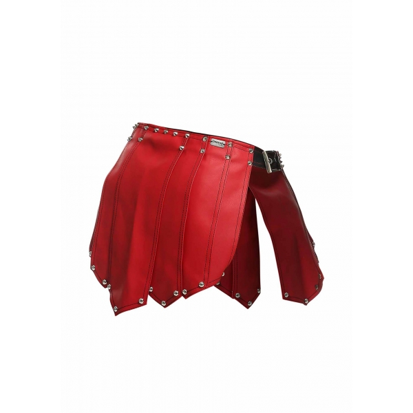 Herrenrock Sm Roman Skirt Rot-Schwarz