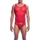 Body String Tulle LEANDRO Rouge