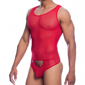 MOB Eroticwear Tanga Body Tul Leandro Rojo