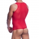 Body String Tulle LEANDRO Rouge