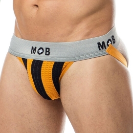 MOB Eroticwear Jockstrap Mob Classic Zwart-Oranje