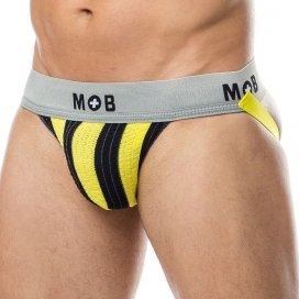 MOB Eroticwear Jockstrap Mob Classic Schwarz-Gelb