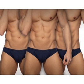 Pack 3 Slips BASIC Bleu marine