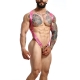 Crossback Elastic Harness and Cockring Dngeon Pink
