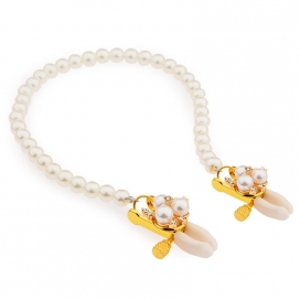 LuxuryFantasy Pinces à tétons Chaîne 38cm Pearlies