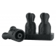 Kit de 3 rolhas para inaladores + suporte GC-POP™ S/M/L