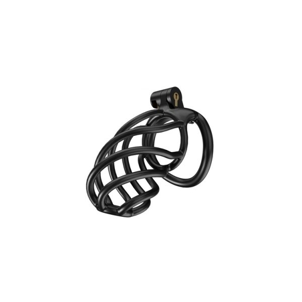 Cage de chasteté TORTILLE L 9.5 x 3.4 cm Noire